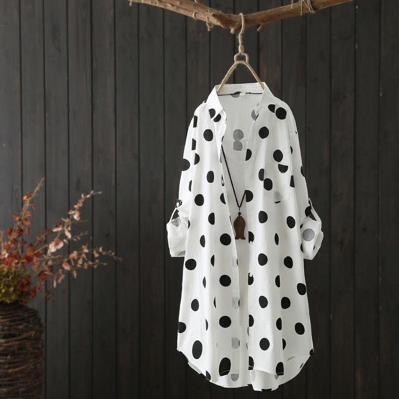 Long Sleeve Shirt Classic Button Front Design Stylish Women's Comfortable Casual Wear New Style