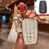 Чехол для ключа Toyota для 23 моделей: Highlander, Camry 8-го поколения, RAV4, CHR - чехол-пряжка для автомобильной сумки Dragon Asia Design