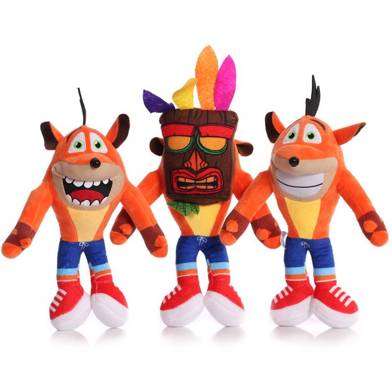 Crash Bandicoot сумасшедшая трилогия серии плюшевая кукла мультфильм украшение кукла подарок для