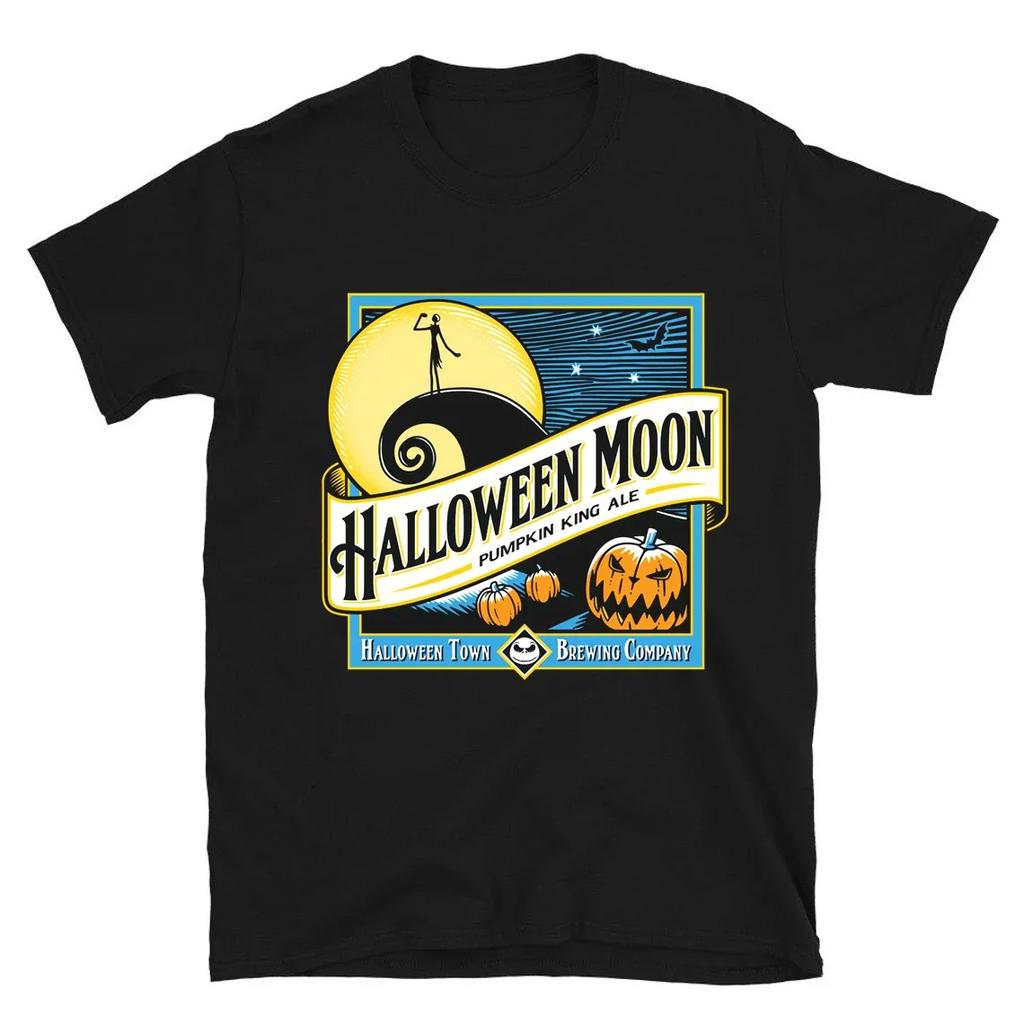 Gothic Halloween Shirt Unisex Party Vintage Tees Halloween TShirt Funny Halloween Town Graphic Aesthetic Clothes Streetwear Top