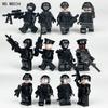 12 Черных Специальных Полицейских M8034 Маленькая Деталь Миниатюрного Оружия Детали Аксессуары Сборка Детский Конструктор Игрушка Бандит