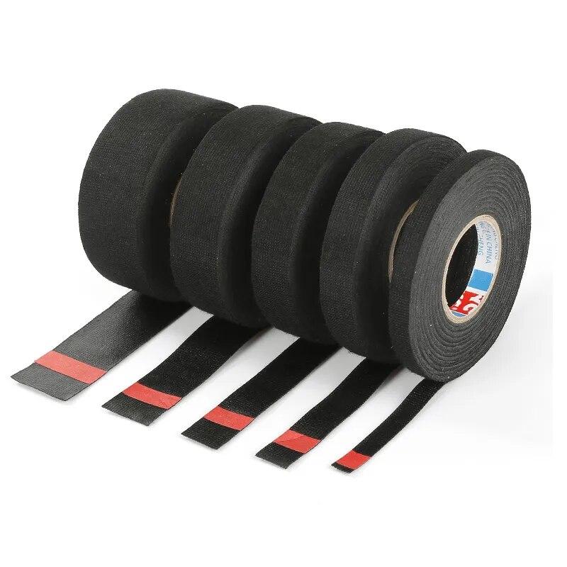 Electrical Insulation Tape Flannel Tape9mm/15mm/19mm/25mm/32mm Heat Proof Flame Resistant PET Bundle Flame Retardant Tape