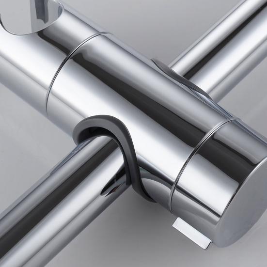 Shower Bracket Retainer 360 Degree Rotatable Easy Installation Shower Bracket Retainer Quick Angle Adjustment Shower Clip