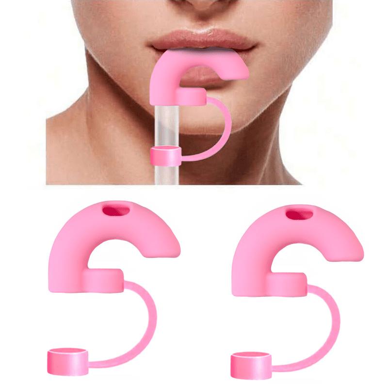 1/2pcs Anti-Wrinkle Straw Topper 10mm Compatible with Stanley Tumbler,Reusable Silicone Straw Stopper,Sideways Suck Design