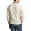 Polo Ralph Lauren FW22 Solid Logo Embroidered Cable Knit Sweater Men Sweater White MNPOSWE16821269-101