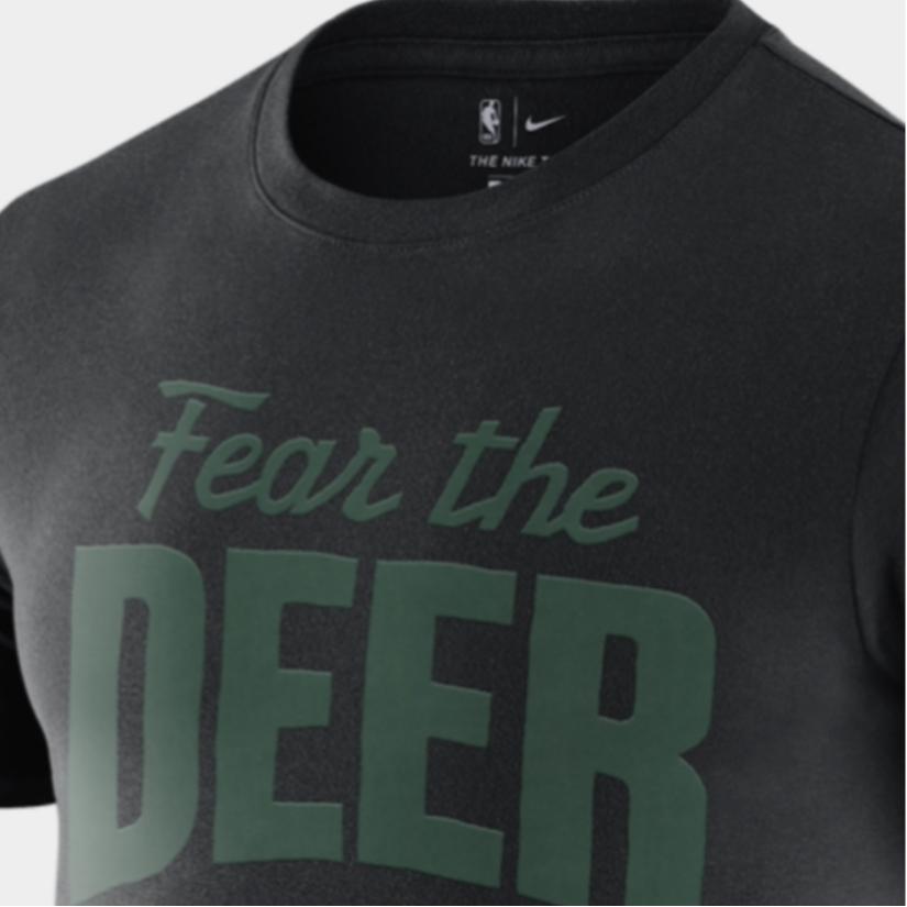 Nike Футболка с коротким рукавом Milwaukee Bucks Mantra Dri-FIT NBA, мужские топы, черные CK8814-010