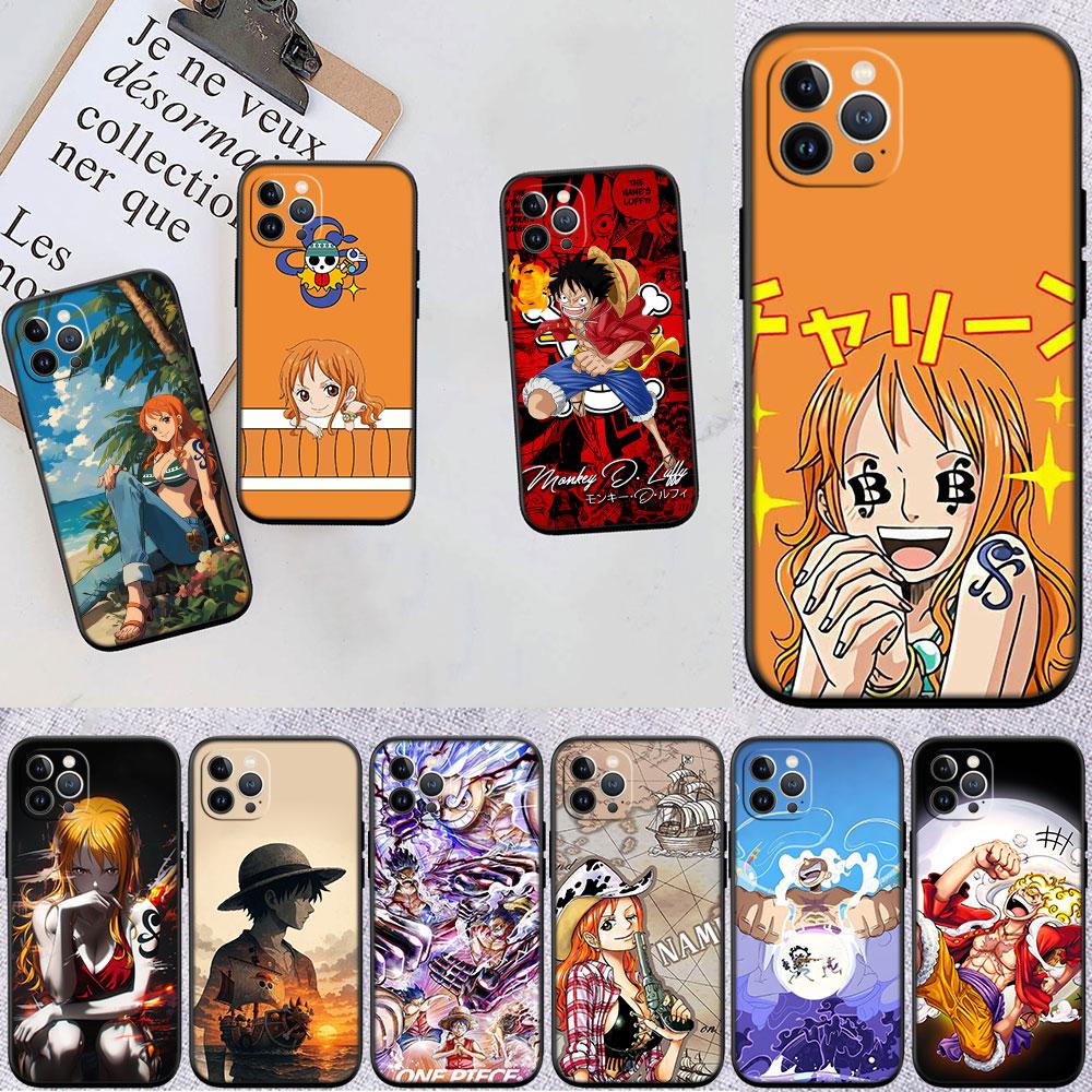 One Piece Luffy Nami Soft Shell Phone Case for OPPO A3 Pro A72 A74 A76 A77 A77S A78 A79 A94 A95 A18 A40M A58