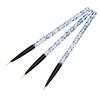 3Pcs Nail Art Liner Brushes Non-deformation Non-corroding Nail Supplies UV Gel Painting Acrylic Liner Brushes for Salon
