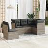 VidaXL Garden Lounge Set with Cushions 5 Pcs, Sofas with Adjustable Feet, Outdoor Furniture Set Patio Terrace, 3217642
