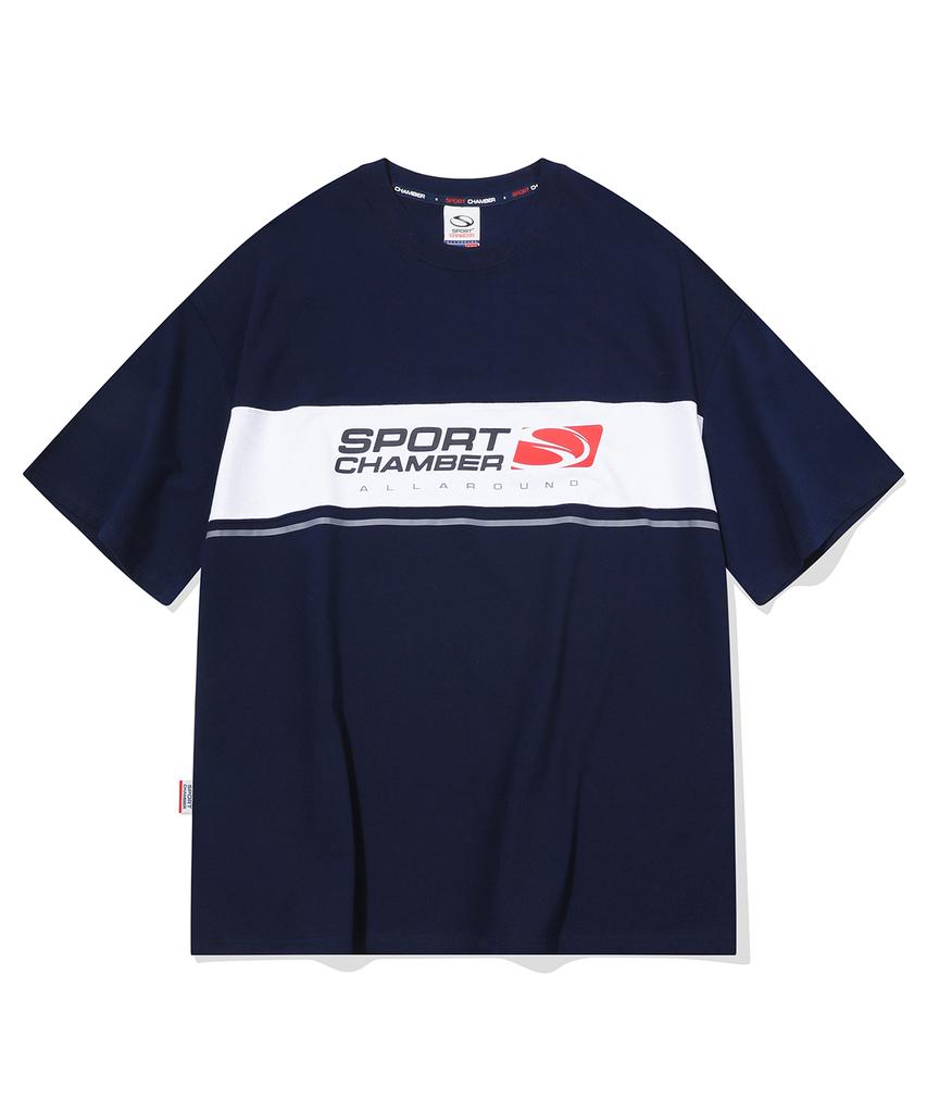 SPORT CHAMBER Sc Блок Флэш Футболка (военно-морской флот)