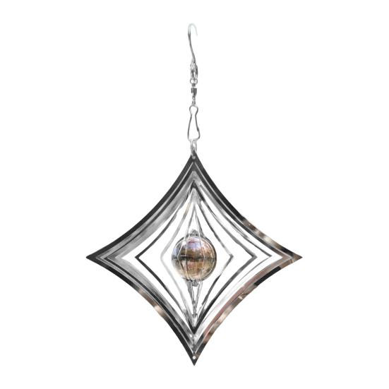 3D Ветряной спиннер Высокоотражающие металлические отпугиватели птиц, чтобы отпугивать птиц Зеркальный подвесной спиннер в форме сердца и бабочки для декора сада, двора, патио