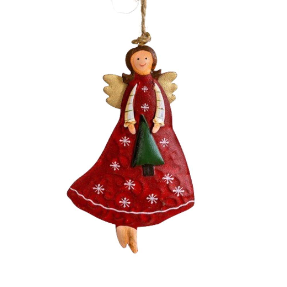Cartoon Iron Angel Girl Decoration Paintings Christmas Tree Decoration Home Xmas Decoration