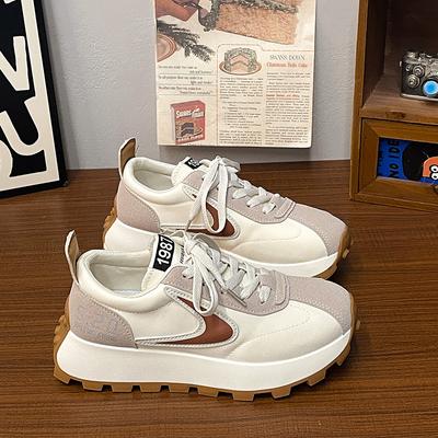 Кроссовки Waffle Forrest Gump женские на платформе с увеличенным размером, универсальные повседневные спортивные кроссовки для папы Tide