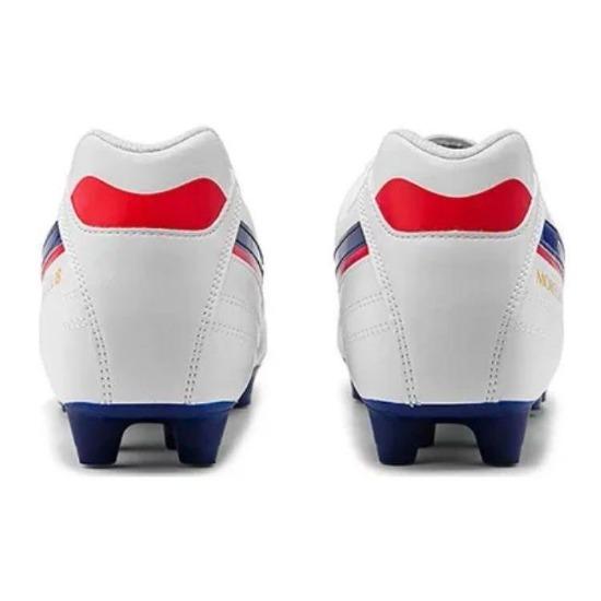 Mizuno Morelia Ii Club Artificial Turf Shock Absorption Anti-Slip Durable Soccer Shoes Men Sneaker White Blue P1GA211625