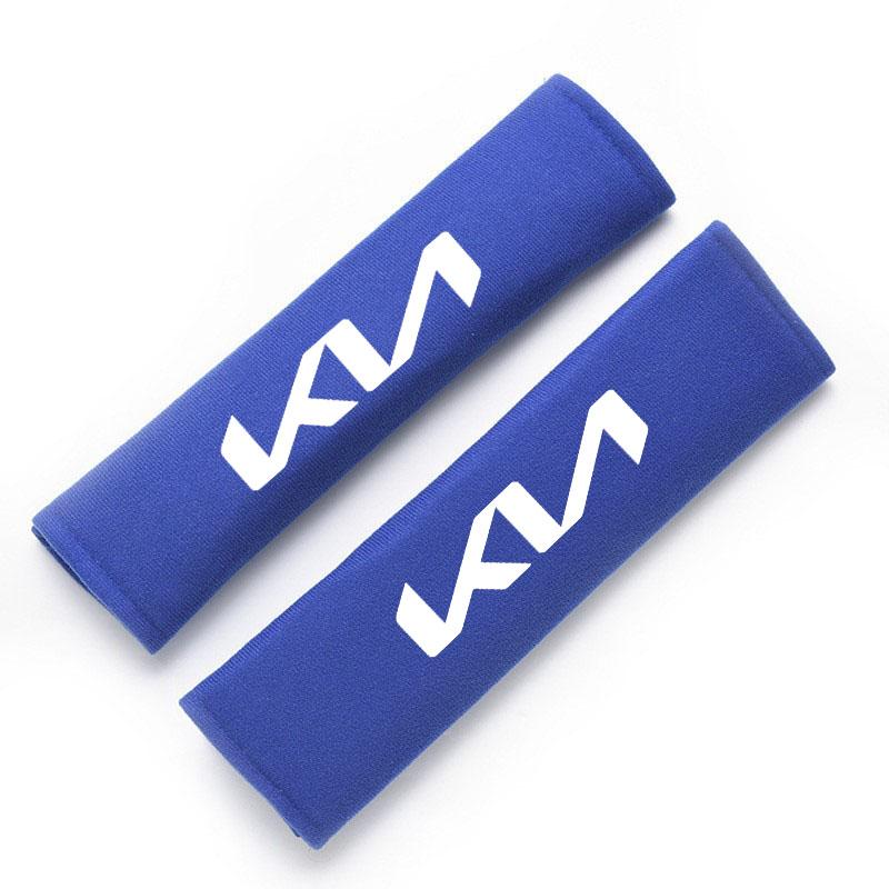 AAOA1 Car Safety Belt Cover Adjustable Shoulder Strap Covers Car Shoulder Protector Pad For Kia Rio 3 4 K2 K3 X-Line Car Accessories