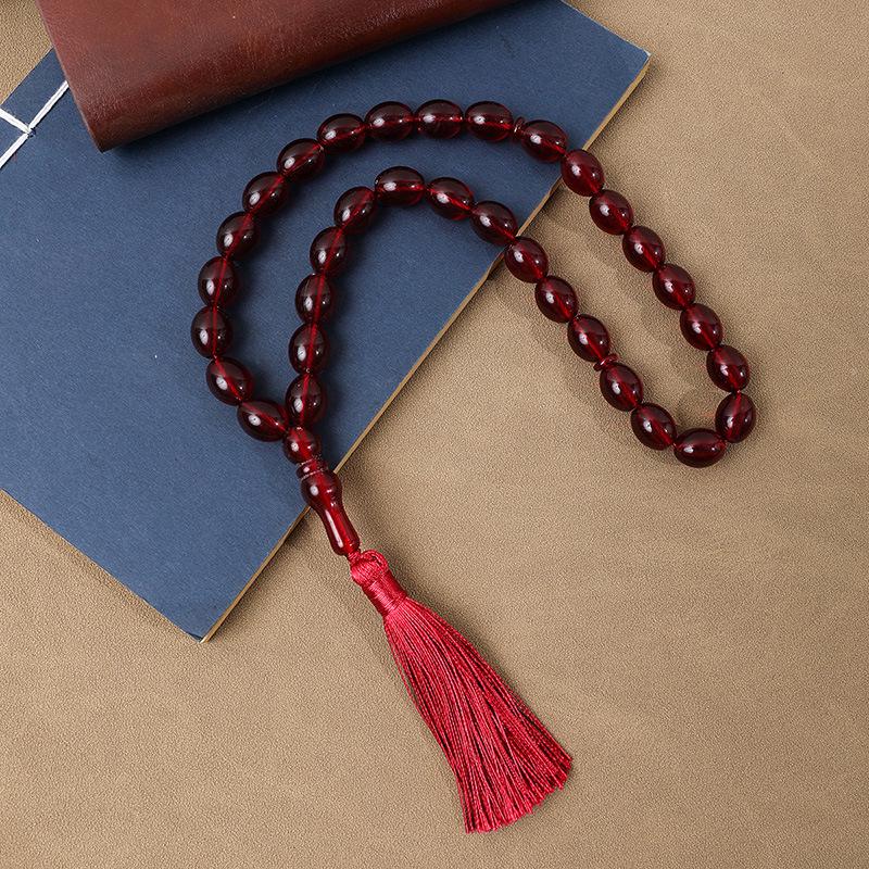 Hui Muslim Tasbih: 33-Bead Arabic Rosary for Prayer