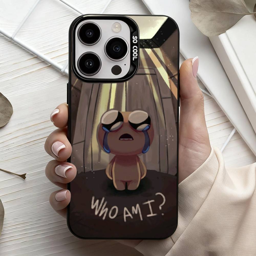 T-The B-Binding Of I-Isaac-C Чехол для телефона iPhone17,16,15,14,13,12,11 Plus,Pro Max Черный Конфетный серебристый чехол для телефона