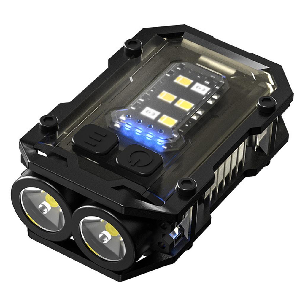 USB Rechargeable LED Flashlight Portable Tail Magnet Flashlight Super Bright Camping Lantern Side COB Emergency Light 180LM