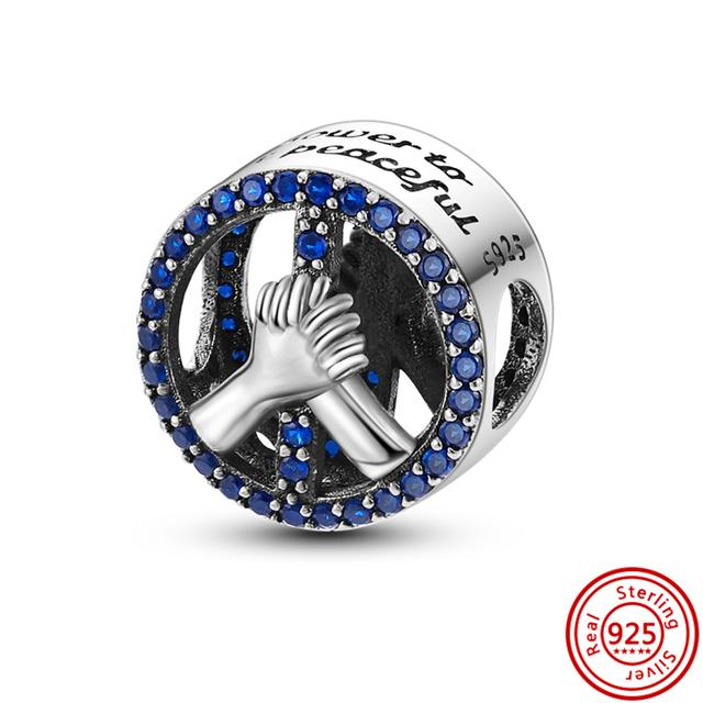 925 Серебро Радуга Солнце Облака Единорог День Рождения Торт Перья Крылья Бейсбольные Бусины Подходит Браслет Ювелирные Изделия