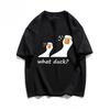 Summer University Style Duck Short Sleeve Korean Style T-shirt Fashionable Casual Female Cartoon Print Street Women's Clothing