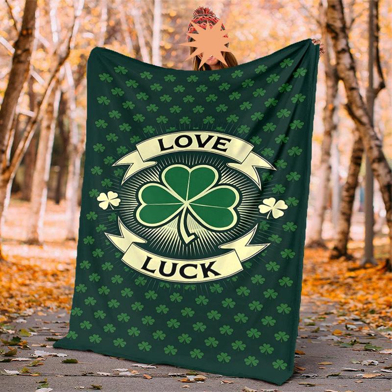Irish Flannel Blanket Soft Warm All-Season Throw, Design for Camping, Car Travel, Hiking Sofa, Bed, Office Perfect Gift for Parties