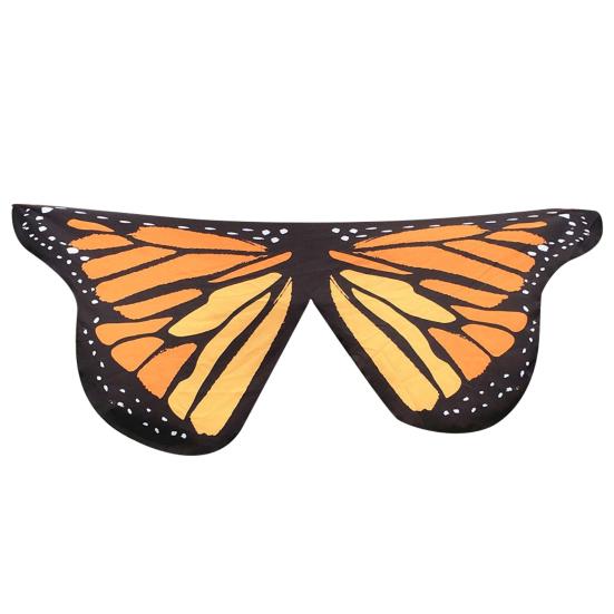 Colorful Soft Fabric Butterfly Wings Tippet Stole Scarf Ladies Fairy Costume