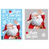 2024 Christmas Decorative Glass Window Stickers Santa Claus Snowman Elk Scene Layout Electrostatic Wall Sticker Happy New Year