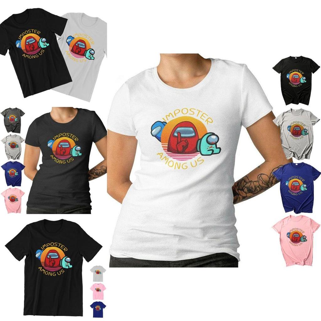Adult Ladies Mens Among Us Game Tshirt Imposter Among Us Gaming Tops Tshirt