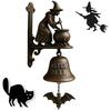 Хэллоуин Ведьма Колокольчик Винтажный Металлический Приветственный Дверной Звонок Колокольчик Лавочника Дом Офис