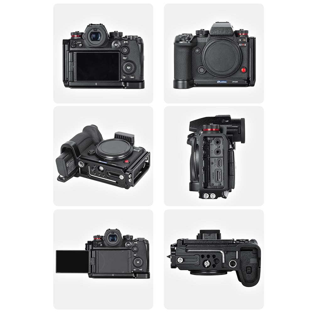 Пластина Leofoto для LUMIX, изготовленная из алюминия 6061-T6, совместимая с быстросъемным креплением LPP-S1RII, L-образная S1RII/S1II/S1IIE, совместимая с Arca-Swiss,