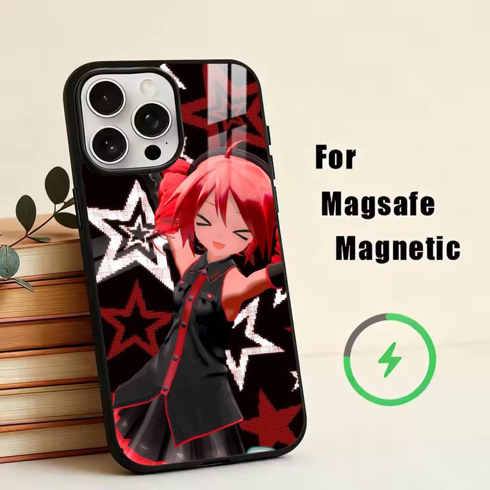 Чехол для телефона TM-Kasane Teto Get To Me для iPhone 17, 16, 15, 14, 13, 12, 11 Plus, Pro, магнитный, для Magsafe, беспроводной зарядки