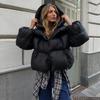 Winter Warm Cotton Puffer Jackets Women's Loose Parkas Coat Vintage Bread Jacket Outwear Office Ladies Quilted Jacket