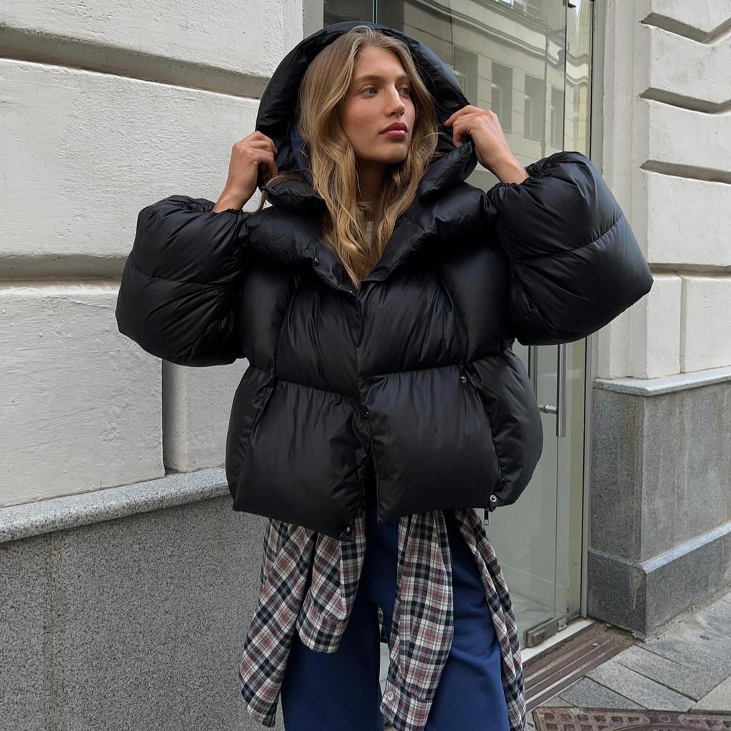 Winter Warm Cotton Puffer Jackets Women's Loose Parkas Coat Vintage Bread Jacket Outwear Office Ladies Quilted Jacket