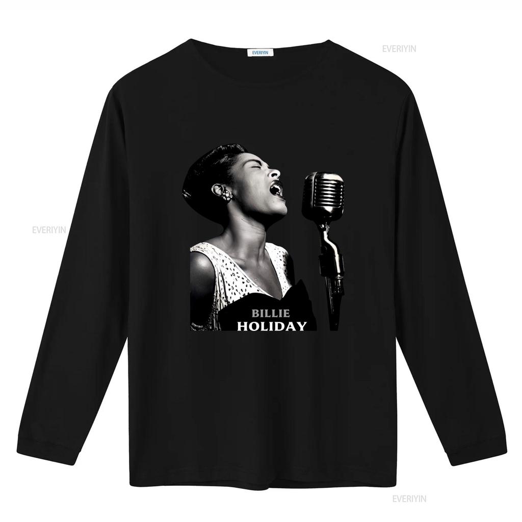 Billie Holiday Jazz Singer Legend T Shirt Retro Design For Lovers Perfect Vintage Washed Slightly Comfortable Streetwear