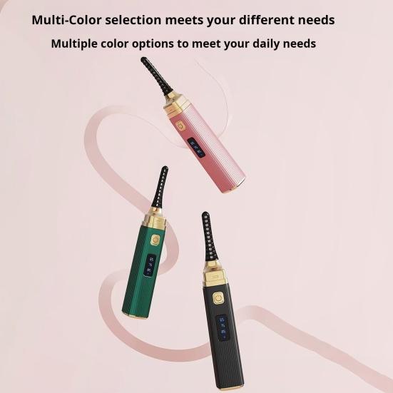 Электрические щипцы для завивки ресниц с защитным чехлом, быстро нагревающиеся, с подогревом, USB-щеточка для завивки ресниц, один зажим для формирования щипцов для завивки ресниц