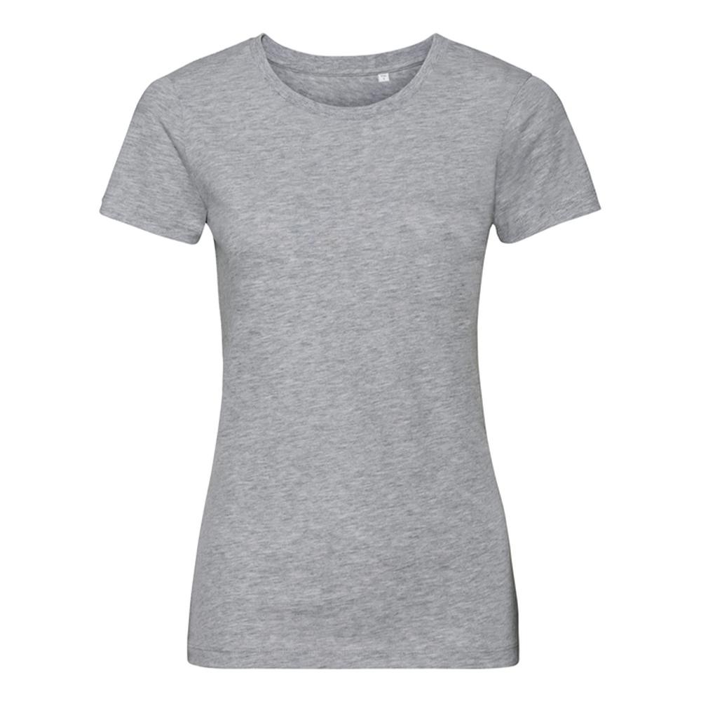Russell Pure Organic Womens/Ladies Plain T-Shirt