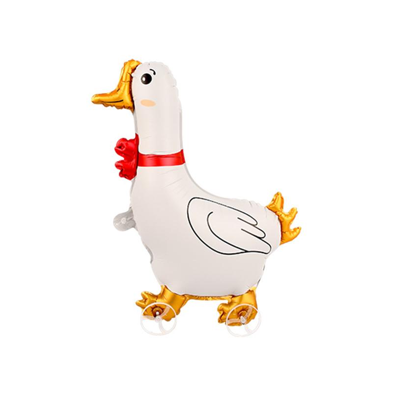 4D Cartoon Foil Balloons Elephant Stand Walking Balloon With Wheel For Kids Birthday Party Decoration Baby Shower