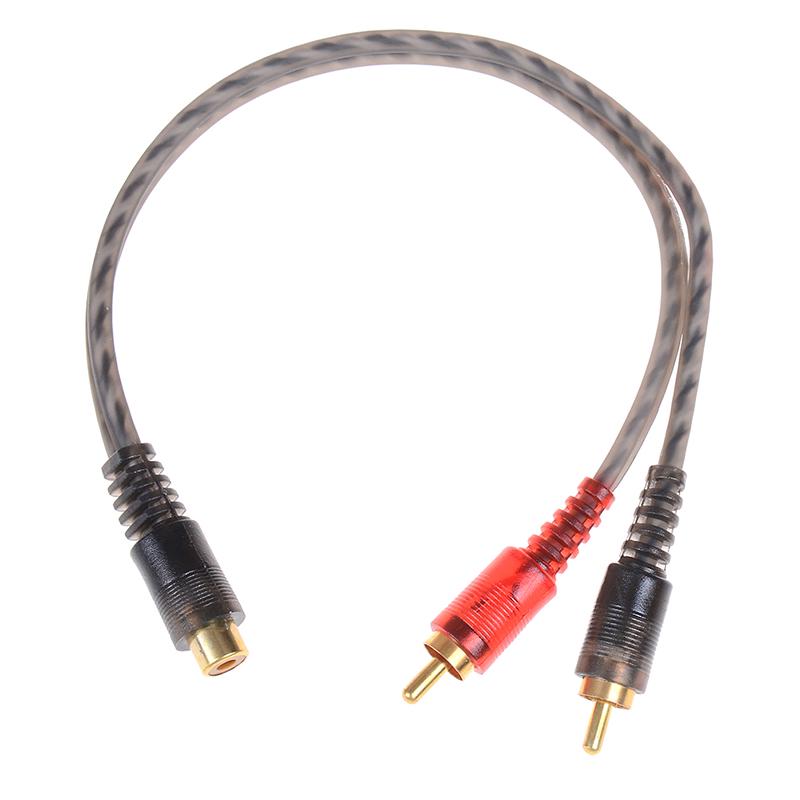 Автомобильный аудио 1Rca Female To 2Rca Male Y Splitter Cable Converter Cord Adapter Cable