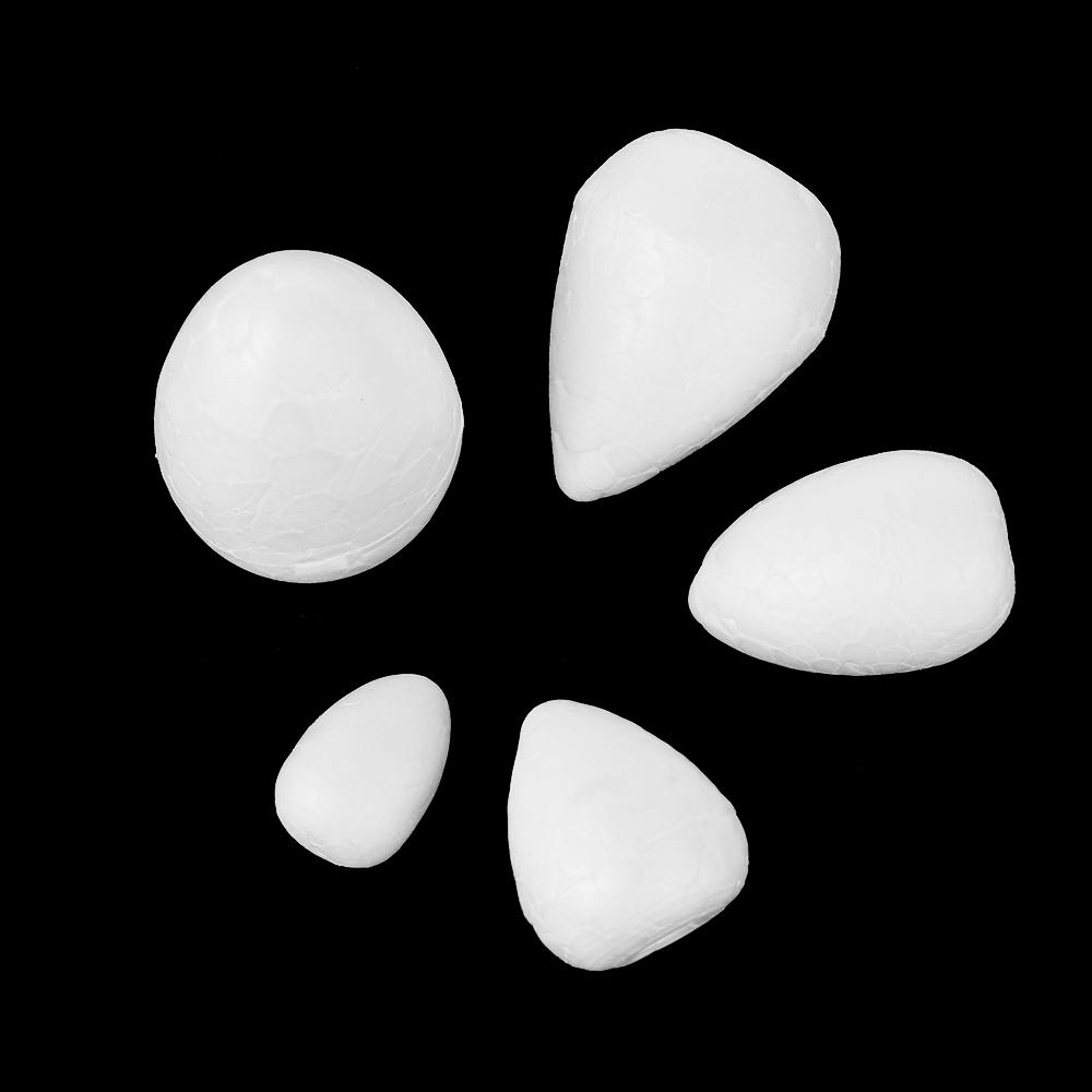 Kitchen Accessories Oval Tools Kids Favors White Craft Balls DIY Painting Drop Shape Foam Flower