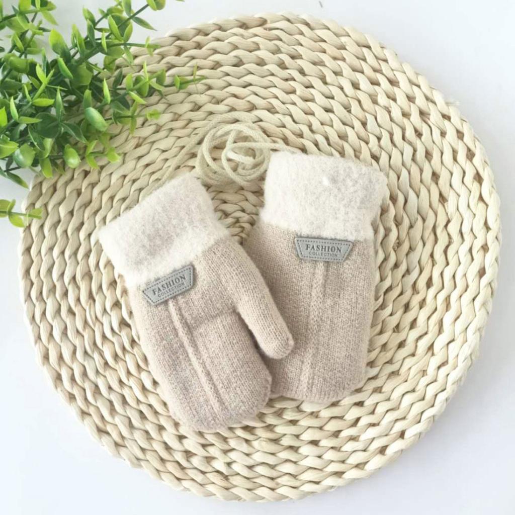 Kids Winter Gloves For Toddler Girls And Boys, Touchscreen Knitted Warm Stretch Mittens For Cold Weather