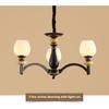 Modern and Simple Chandelier, Ceramic Dining Room Light Study and Bedroom Lamp
