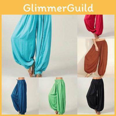 Элегантные женские брюки-фонарики с эластичной талией и удобной свободной посадкой для лета