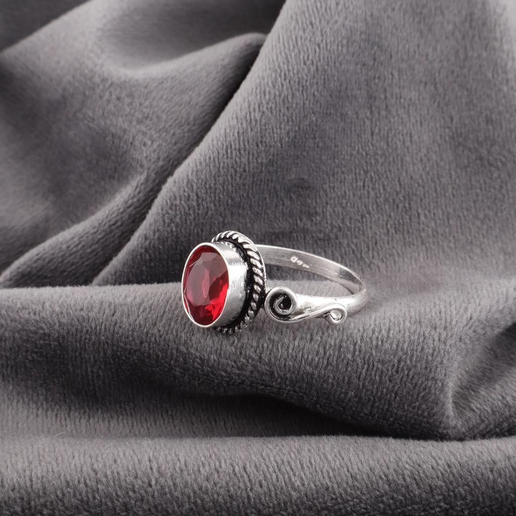 Ювелирные изделия из розового рубеллита, кольцо из стерлингового серебра 925 пробы, красивое серебряное кольцо, лечебное кольцо ручной работы для женщин