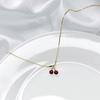 Cute and Fresh Cherry Pendant Necklace with A Sweet and Girlish Vibe, Collarbone Chain with A Niche Temperament