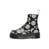 Dr. Martens Jadon Series Leather Polka Dot Short Boots Unisex Boots Black 26882009