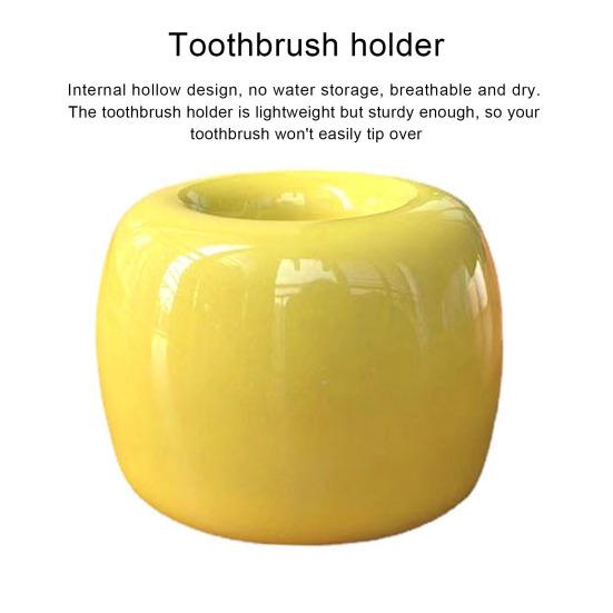 Держатель для зубных щеток, мини-керамическая подставка для зубных щеток, полый дизайн, универсальный держатель для ручек для домашней ванной комнаты