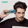 VGR Триммер Беспроводная машинка для стрижки волос Перезаряжаемая Прозрачная машинка для стрижки волос Высокомощные ножницы для бритья Профессиональная машинка для стрижки волос для мужчин Домашняя машинка для стрижки волос