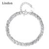 Линдон циркон браслет ювелирные изделия геометрические бусины браслеты-цепочки модный тонкий свадебный подарок для подруги женщин