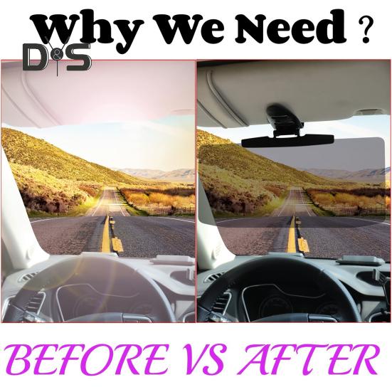 Удлинитель солнцезащитного козырька автомобиля Поляризованный автомобильный козырек для защиты от ультрафиолета Антибликовый Простая установка Регулируемый угол Универсальный размер Безопасные аксессуары для вождения