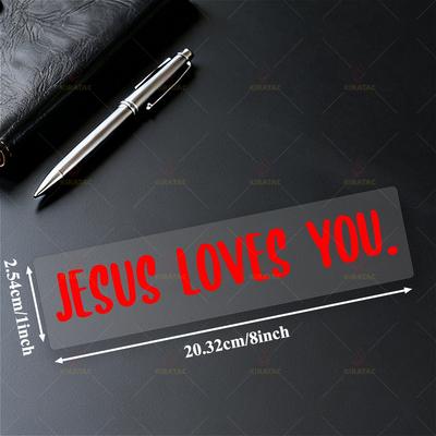 1 шт. Наклейки на мотоцикл JESUS LOVES YOU Водонепроницаемые для DIY обтекателей шлемов топливных баков окон багажника автомобиля скутеров виниловые наклейки